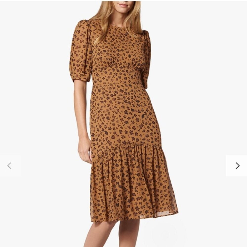 LK Bennett Alexa Leopard Silk Dress